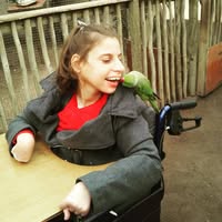 Gabriella at Gabriella Centre participating in an activity